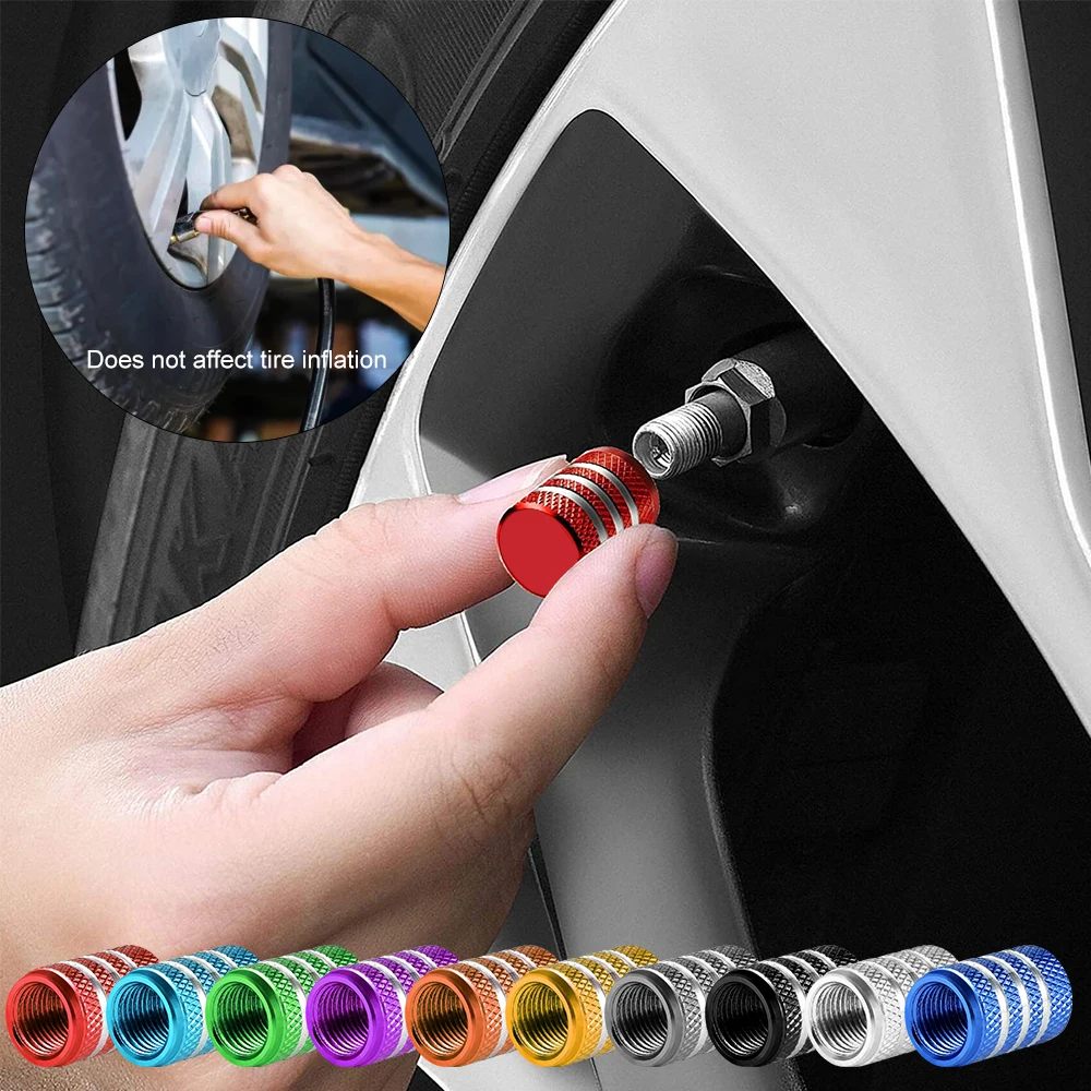 4 шт./комплект универсальные алюминиевые колпачки для автомобильных шин