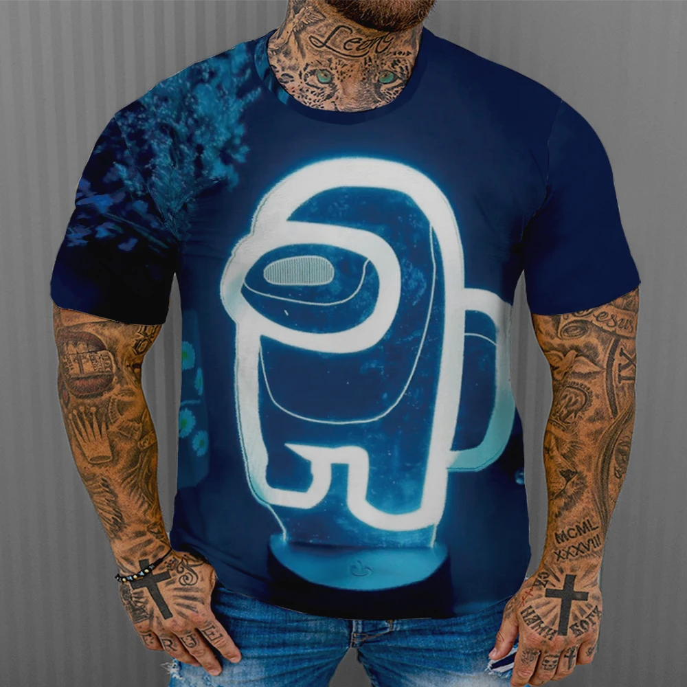 

2021 Fashion O-Neck Short Sleeve Boys/Girl 3D Print Among We t shirt Kids Cartoon T-Shirt Teens Clothes Summer Children Clothing