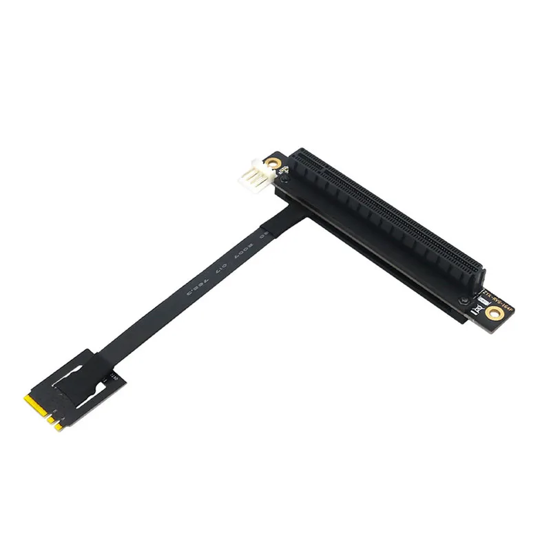 Фото Новый адаптер M.2 NGFF для PCI Express X16, адаптер, переходник для кабеля, 4-контактный разъем питания FDD, 270 градусов, для PCIe Tester Extender №1
