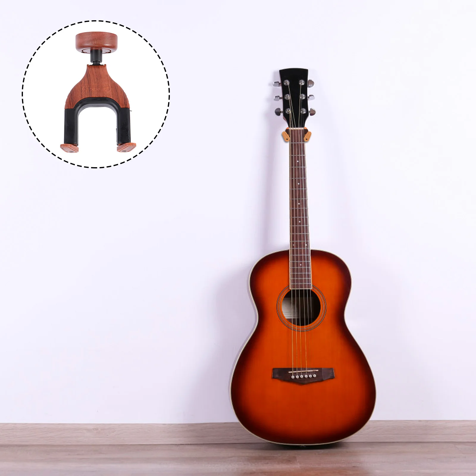 

Guitar Wall Hanger Auto Lock Rack Hook Holder Wall Mount Bracket for String Insturments Guitar Acoustic Bass Mandolin