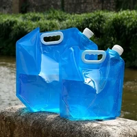 outdoor camping hiking picnic home car collapsible emergency water tank storage bucket water bag sports riding bottle