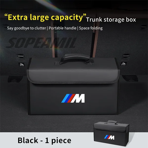 

Ящик для хранения багажника автомобиля, складная сумка для уборки BMW M Motorsport X1 X3 X5 X7 E39 E46 E60 E70 E90 F10 F15 F20 F25 F30 G20 G30