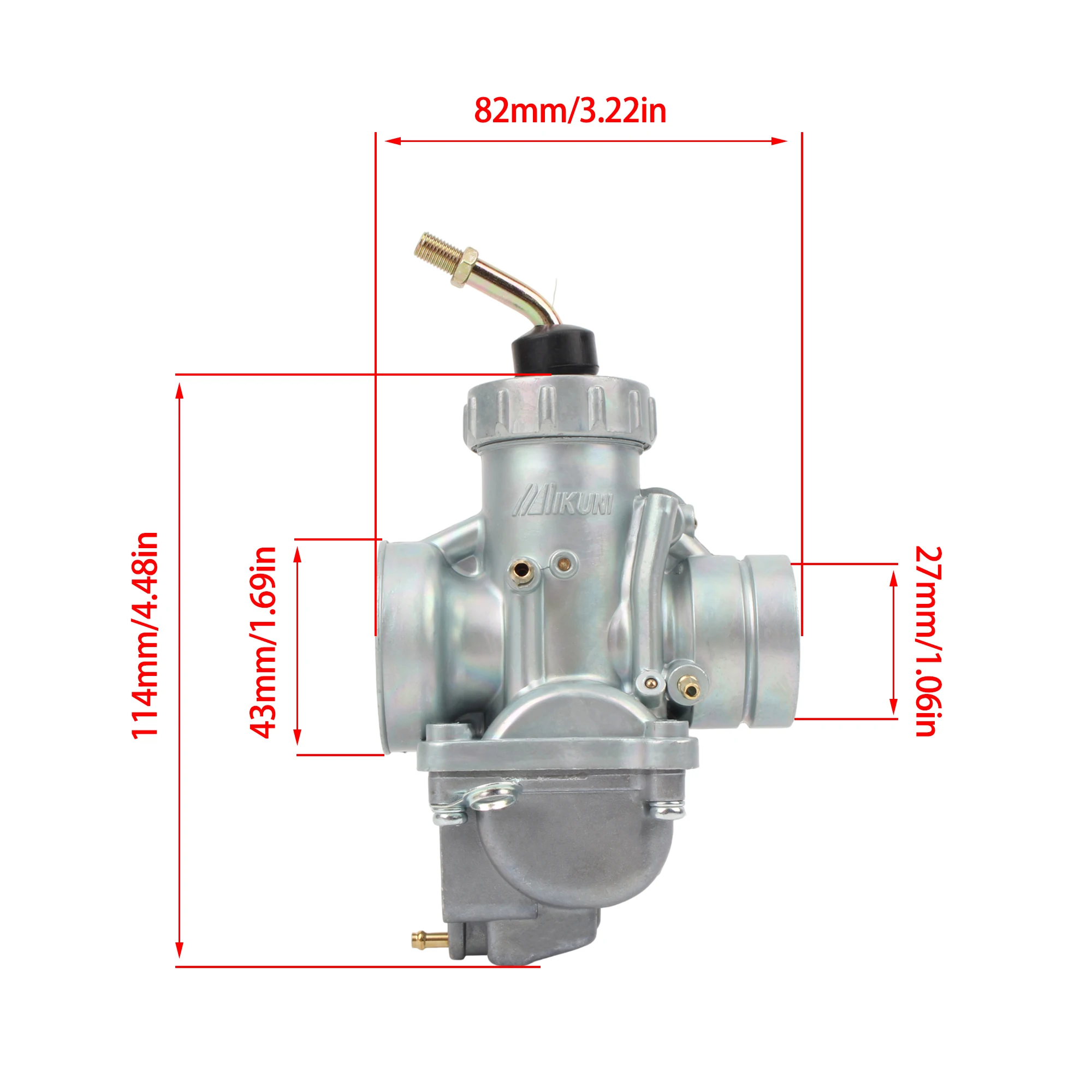 Фото Карбюратор мотоциклетный 28 мм VM24 для Yamaha DT125 DT175 RX125 Suzuki TZR125 RM65 RM80 RM85, запчасти для мотокросса и эндуро №2