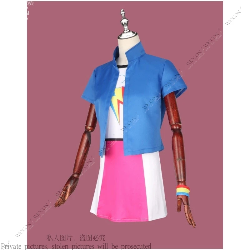 Радуга Даш Косплей Костюм Аниме Женская Униформа Наряд На Рождество Хэллоуин