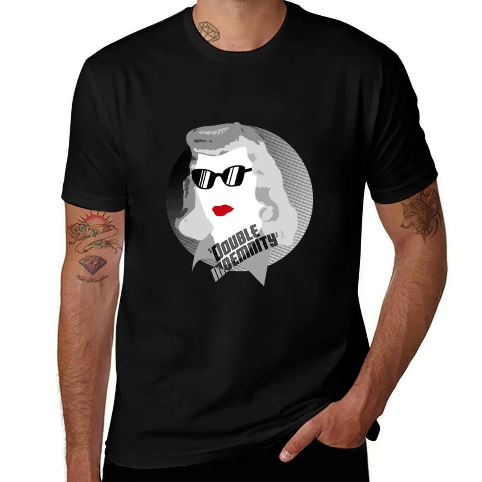 Фото Футболка Double Indemnity Classic T-S, летняя спортивная быстросохнущая футболка №1