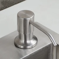 soap dispenser for kitchen sink stainless steel refill from the top built in design for counter top with liquid soap largebottle