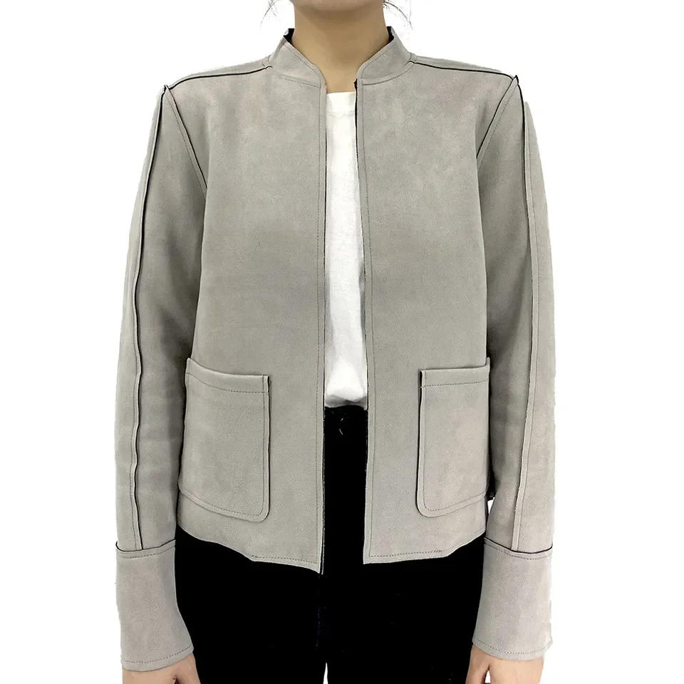 

자켓 여성자켓 ropa de mujer traf zara women 2023 Woman clothing 한국인 리뷰 많은 옷Ladies Spring & Autumn Single Suede Short Jacket