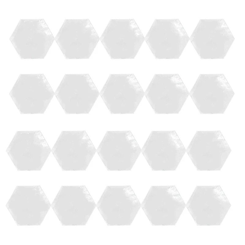 

20Pcs Clear Acrylic Hexagon Blank Place Cards Wedding Decoration For Table Numbers Guest Name Large