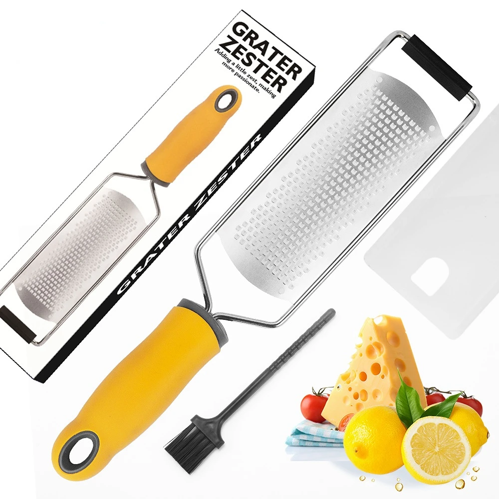 

304 stainless steel multi-function wide-board cheese grater cheese chocolate scraper lemon peel grater