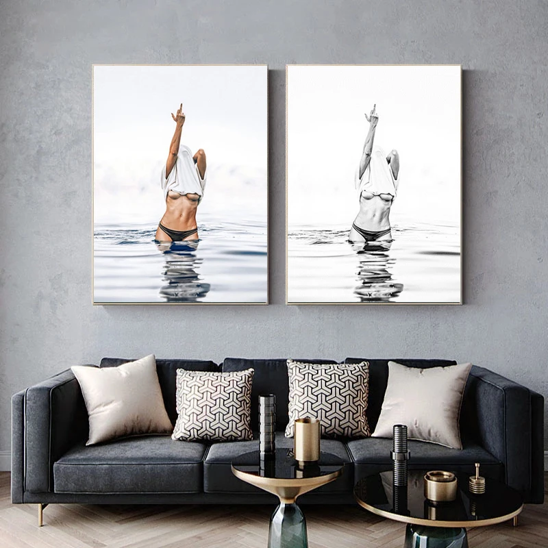 Алмазная живопись 5D сделай сам Современная черно-белая привлекательная