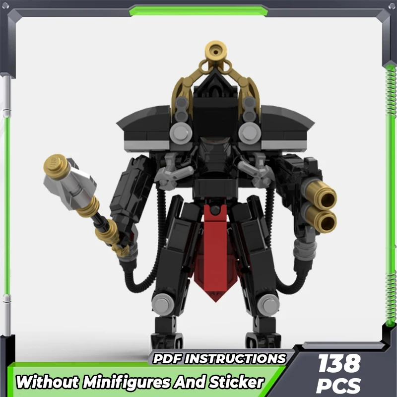 

Конструктор Moc, модель военного оружия, молот, месть, волшебство, технология, модульный блок, подарки, игрушки для детей, Наборы для творчества