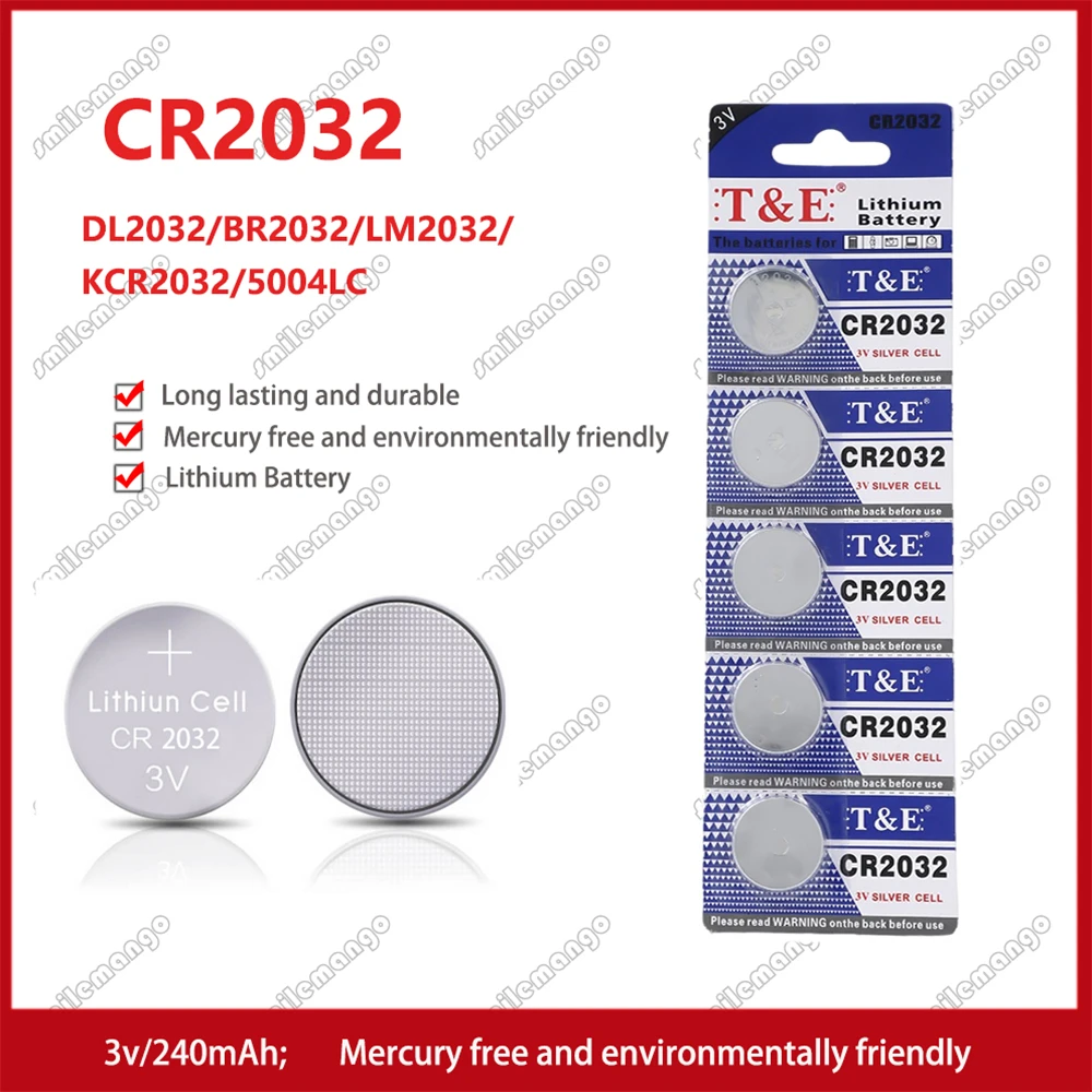 Литиевая батарея CR2032 CR 2032 DL2032 ECR2032 3 в для часов, игрушечного калькулятора, автомобильного ключа, кнопки дистанционного управления, монетные элементы