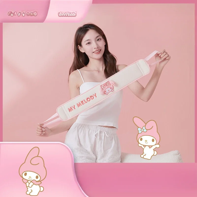 

Sanrio Anime My Melody Bath Gloves Cute Cartoon Long Shower Towel Kawaii Bath Dorsum Cleanse Skin Domestic for Girls