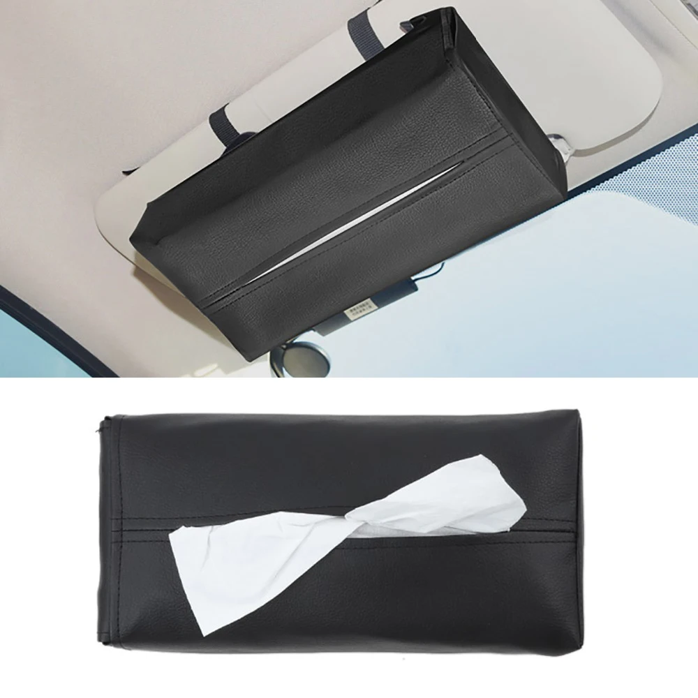 

Sun Visor/Seat Headrest/Armrest Box Tissue Box Storage Holder for Jeep Wrangler JK JL 2007-2022 Car Interior Accessories Black