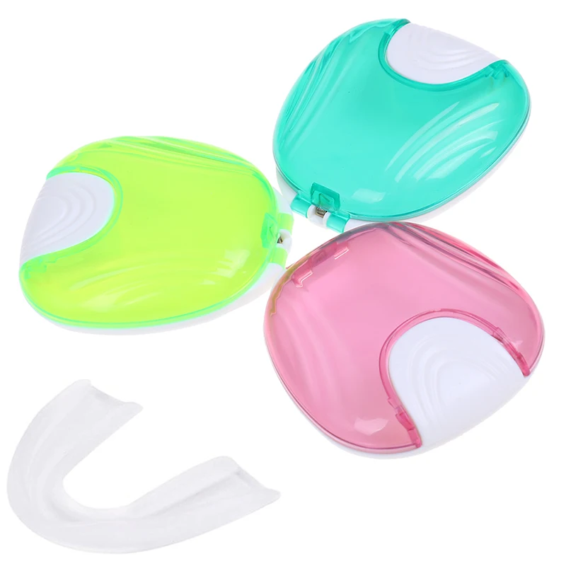 

Fake Teeth Orthodontic Case Dental Retainer Mouth Guard Denture Storage Plastic Box Oral Hygiene Supplies Organizer