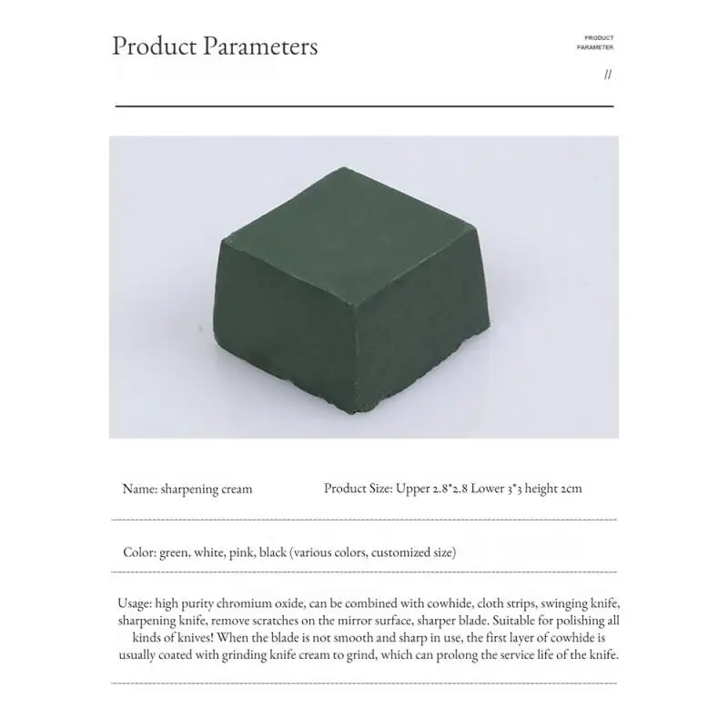 NewDIY Abrasives Paste Polishing Green Alumina Fine Abrasive Buff Metal Jewelry Knife Blade Compound