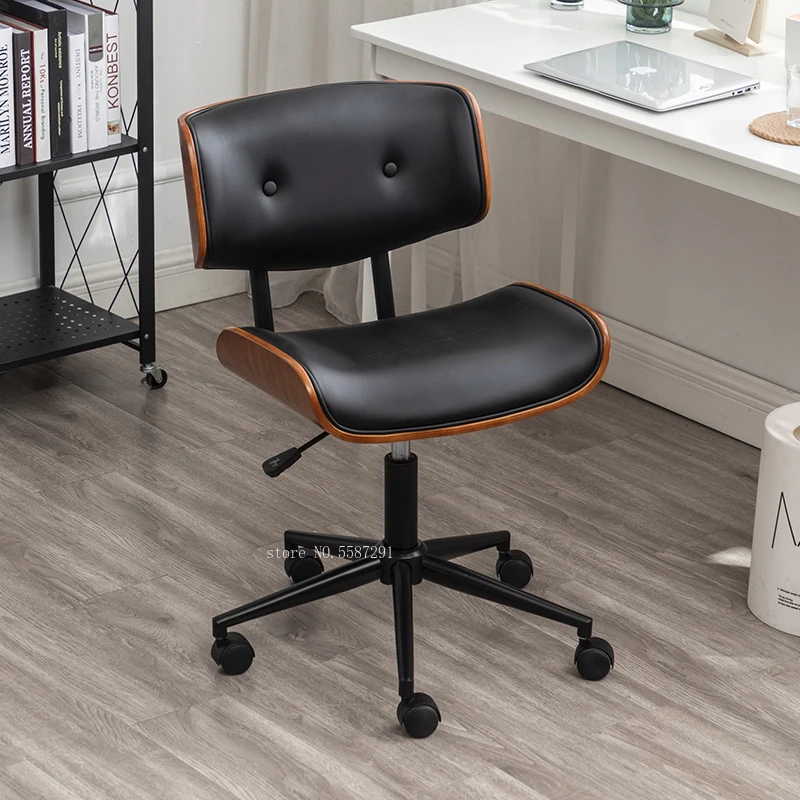 

Luxury computer chairs Home comfortable solid wood small study chairs Simple sedentary swivel chair lift office chairs muebles