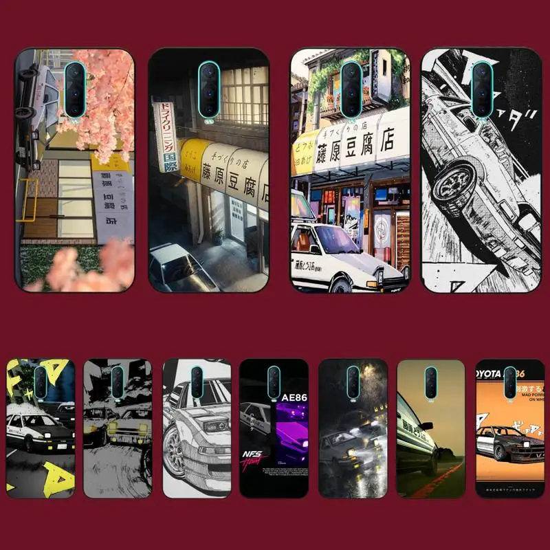 

Anime Initial D AE86 Tail Light Phone Case for Vivo Y91C Y11 17 19 17 67 81 Oppo A9 2020 Realme c3