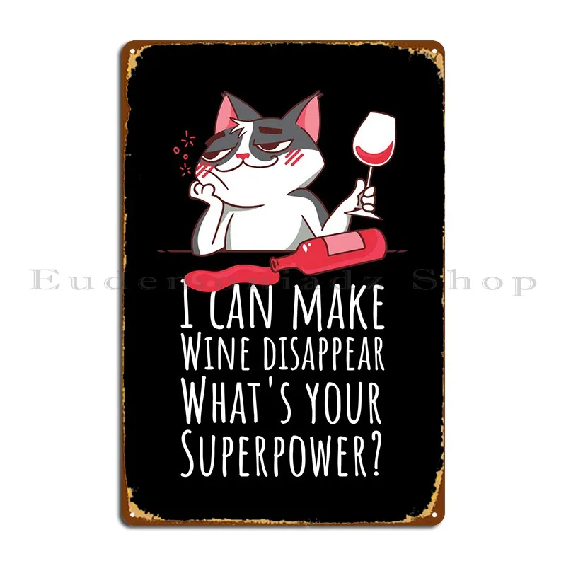 

Металлическая наклейка с надписью «I Make Wine Disappear»