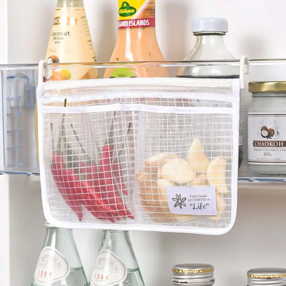 

Double Freezer Classification Kitchen Compartment Fridge Organizer Mesh Bag Refrigerator Storage Bag Household