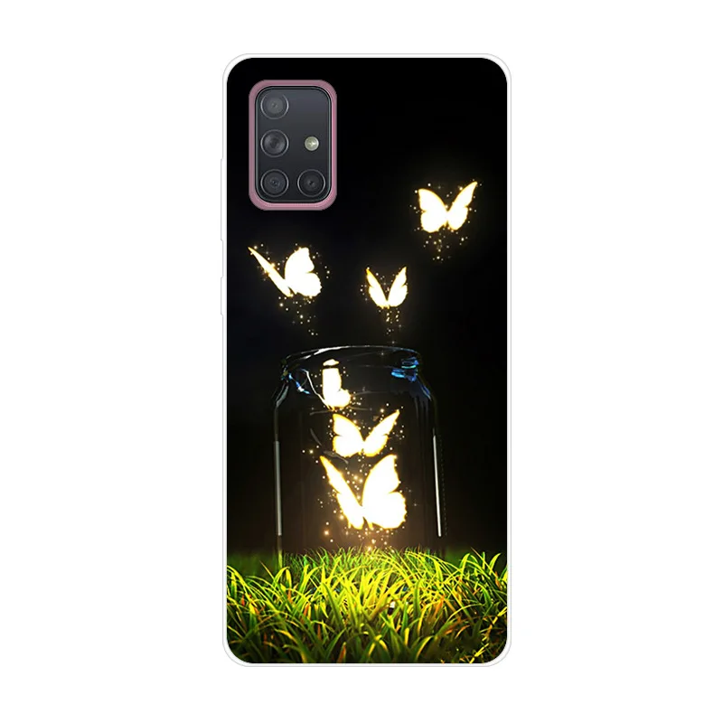 For Samsung A71 A52s A51 Case Clear TPU Silicone Soft Phone Cover Case For Samsung Galaxy A71 A52s 5G A51 Back Cover Case Funda