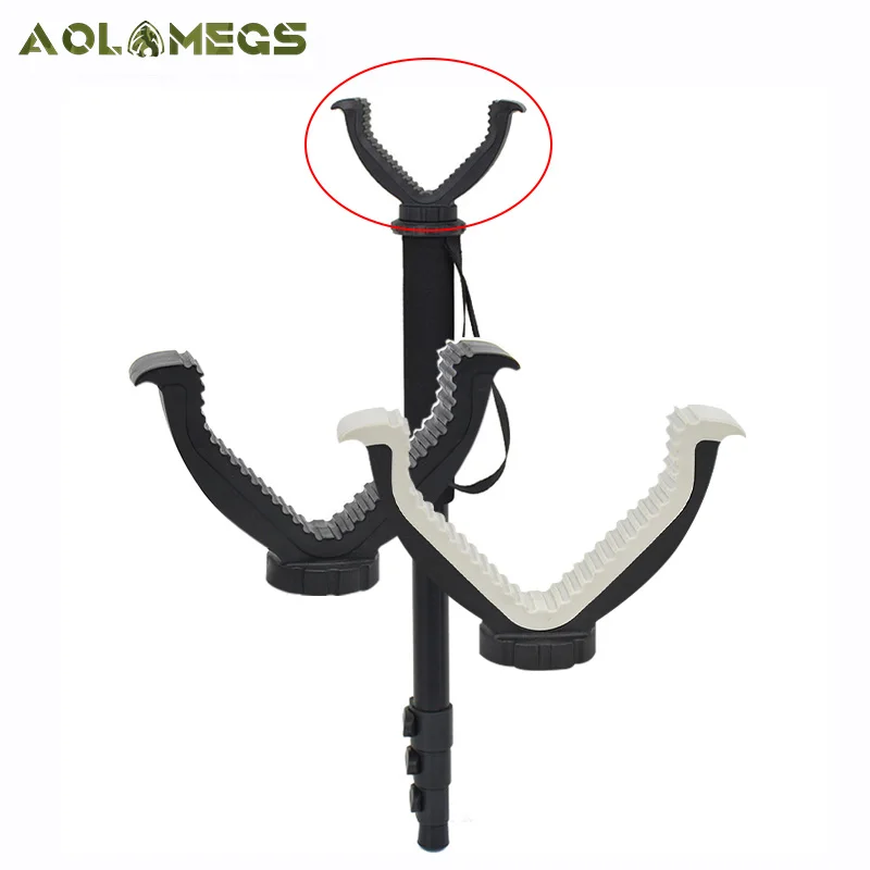 

2Pcs Tactical V Yoke Top Mount Lightweight Holder Bracket Attachment with 1/4" Thread for Hunting Bipod Tripod Monopod Shooting