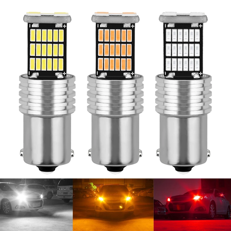 

Светодиодная лампа Canbus P21/5W 1156 BA15S 1157 BAY15D 1157, 12 В, 4014 SMD 7000K, белая автомобильная лампа заднего хода, стоп-сигнала, стоп-сигнала поворота, 1 шт.