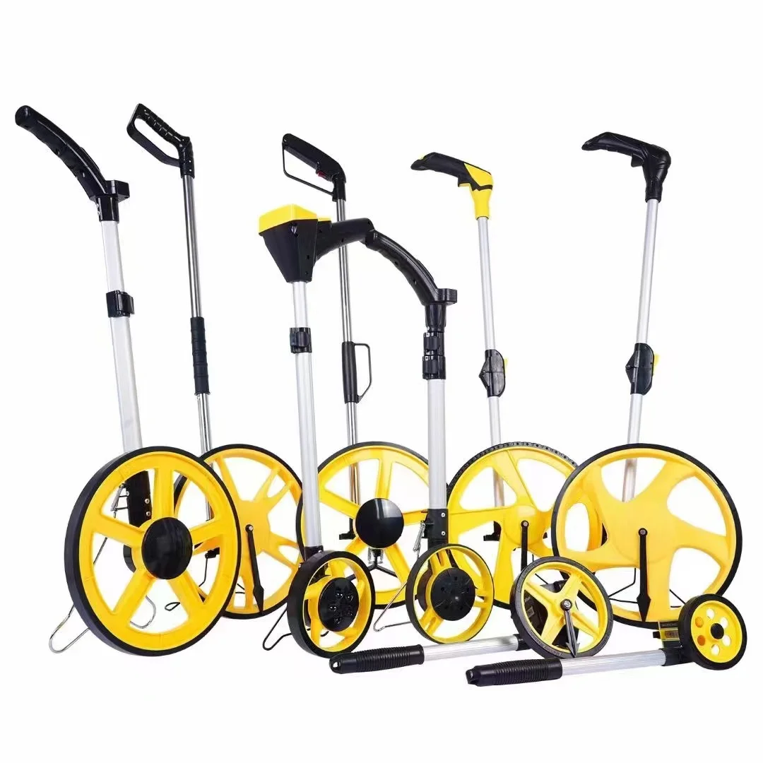 

Feet Hot Measure Starting Distance Point With Arrow Wheel And Wheel Telescopic In Inches Measuring 6-inch, Measuring Wheel