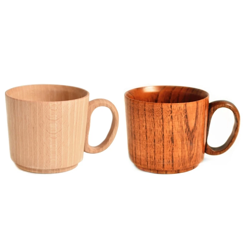 

Coffee Mugs Milk Cups Natural Wood Material Water Mugs Kitchenware Kitchen Tools 40JA