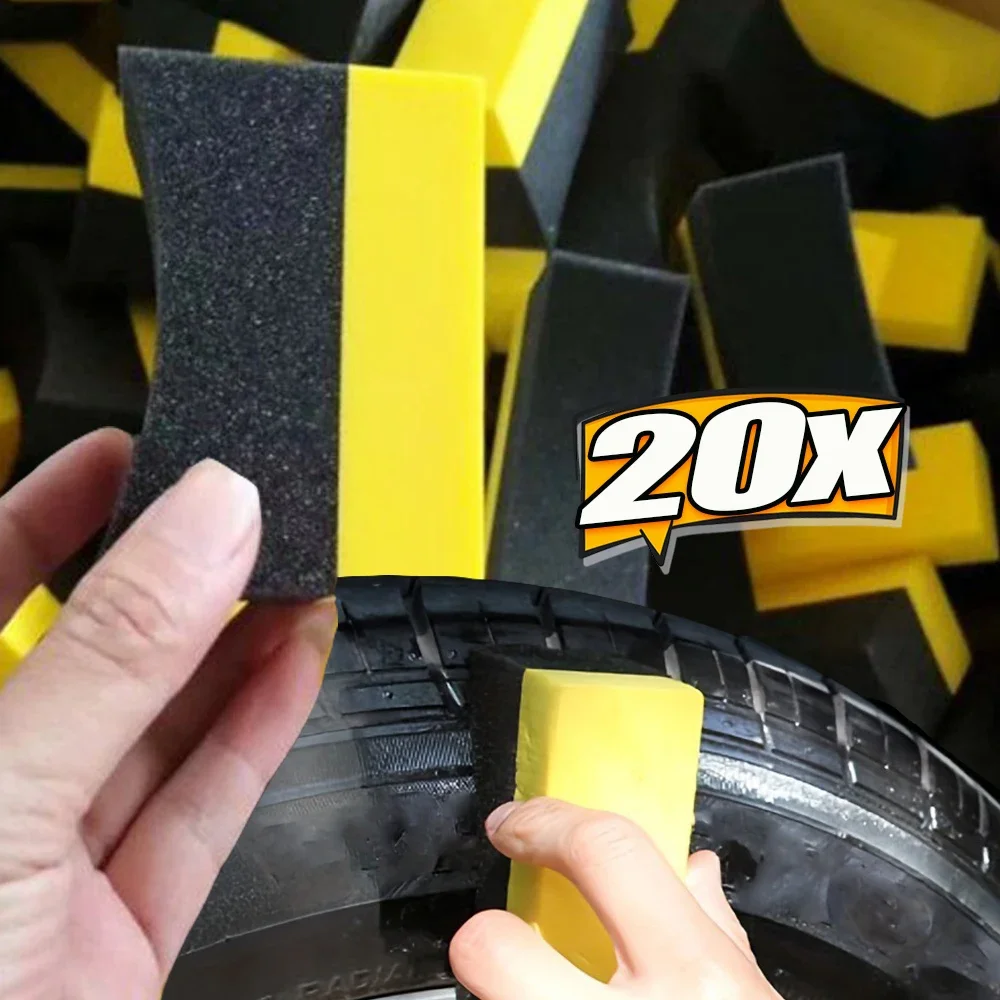 20 шт. губка для мытья автомобильных шин