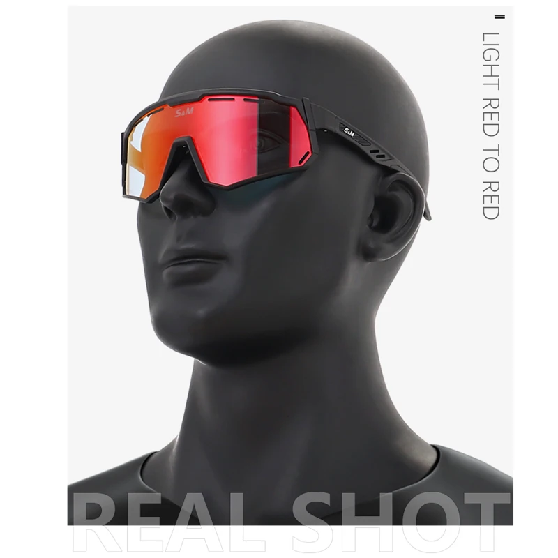 

Солнцезащитные очки S & M поляризационные для мужчин и женщин, фотохромные модные солнечные очки с линзами 1,2 мм, в оправе из TR90, для занятий спортом на открытом воздухе