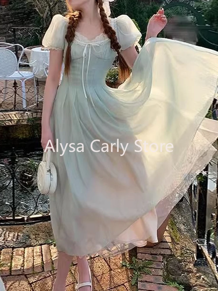 Платье длинное сказочное с пышными рукавами