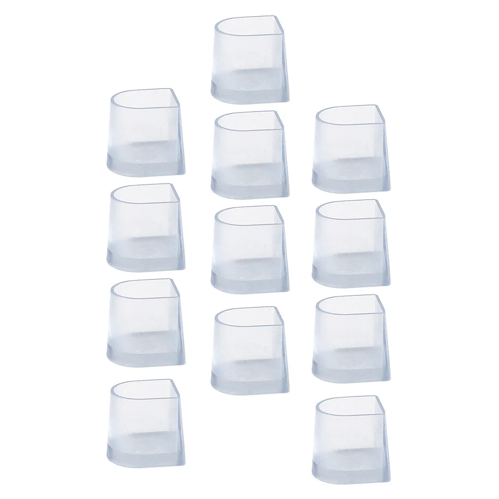 

12 Pcs Heel Protector High Protective Sleeves Clear Heels Useful Covers Transparent Simple Pads Non-slip Latin Antislip
