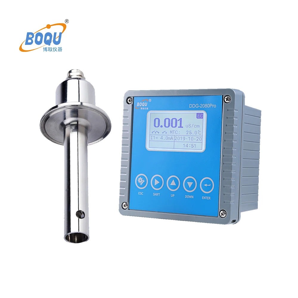 

Boqu Ddg-2080PRO with Tri-Clamp Ec Probe for CIP Cleaning in Place Online Conductivity Meter
