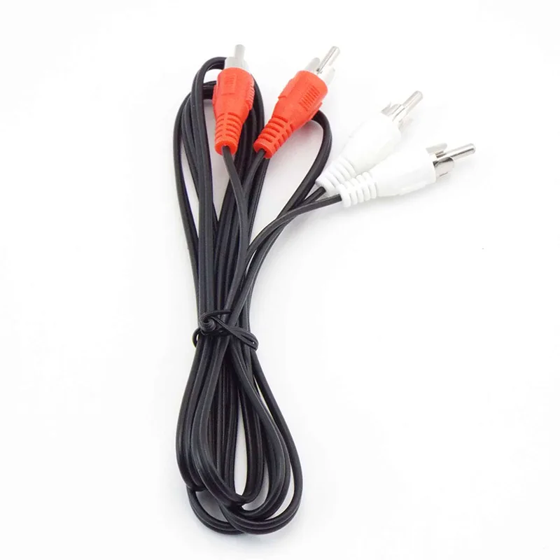 Двойной RCA штекер к 2 стерео аудио кабель AV для DVD TV CD звуковой усилитель |