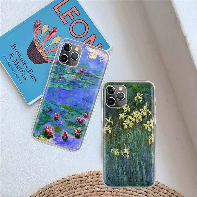 Чехол для телефона Claude Monet Garden Lotus Bridge для Apple iPhone 14 Pro Max 12 13 Mini 11 SE 2020 X XS XR 8 7 6 6S Plus 5 5S Cover S on.