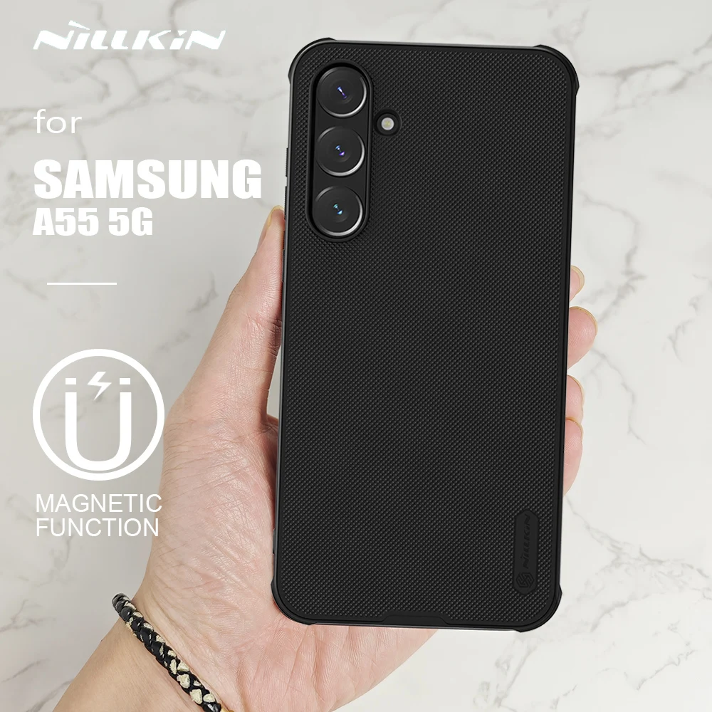 Чехол для Samsung Galaxy A55 5G Nillkin Super Frosted Shield ультратонкий магнитный чехол с мягкими