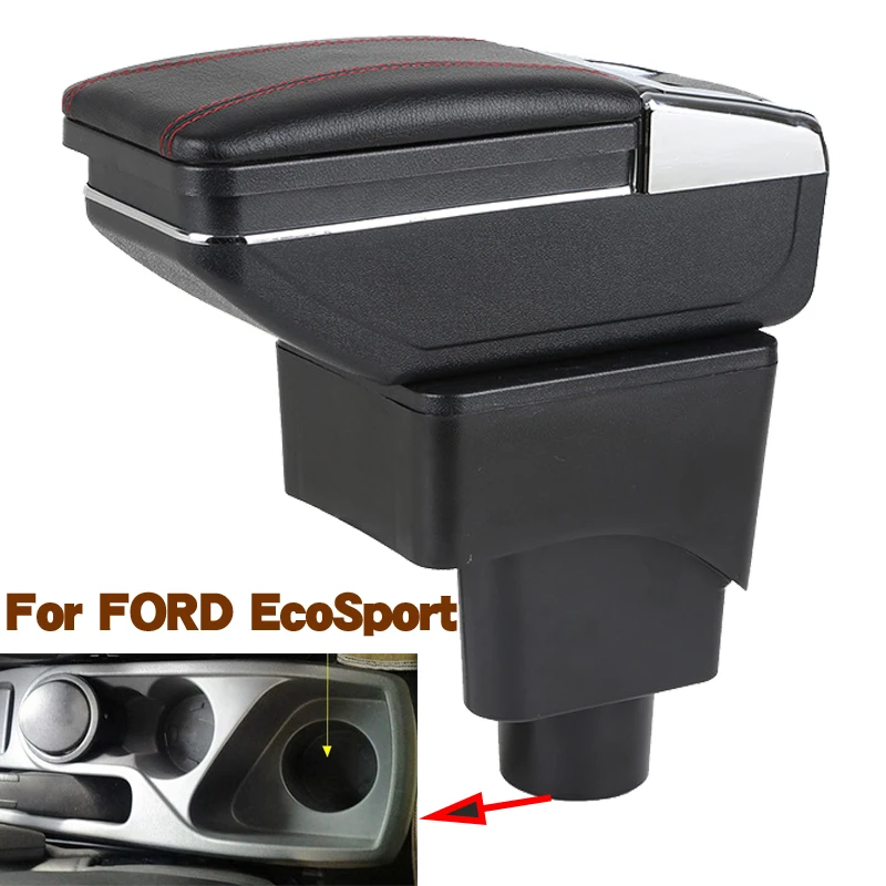 

For FORD EcoSport Armrest box Retrofit parts Interior Storage box Arm Simple installation Car Armres Car Cccessories 2013-2017