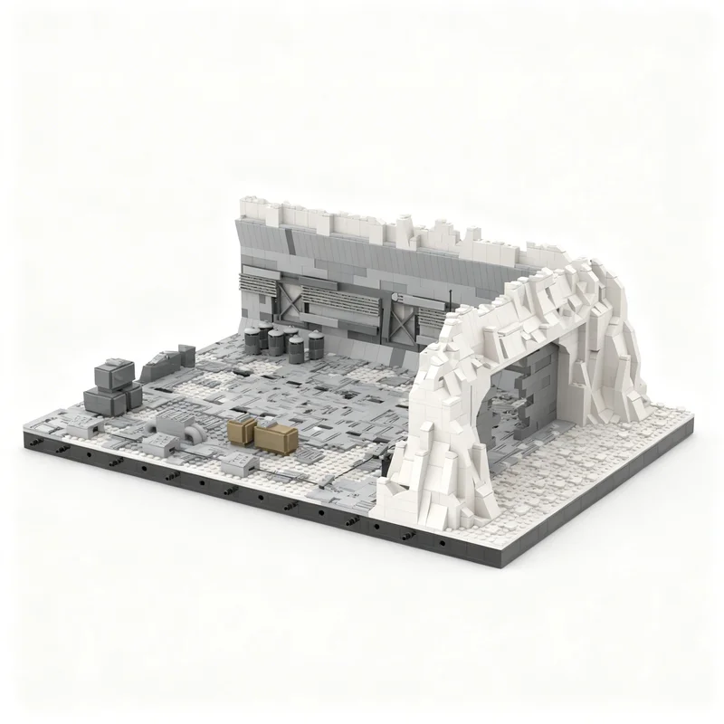 Фото 2973 детали MOC: База Эхо, Снежный скоростной катер, Космическая битва, Галактика, Научно-фантастическая модель, Конструктор, Детали для сборки, Подарок-игрушка DIY №2