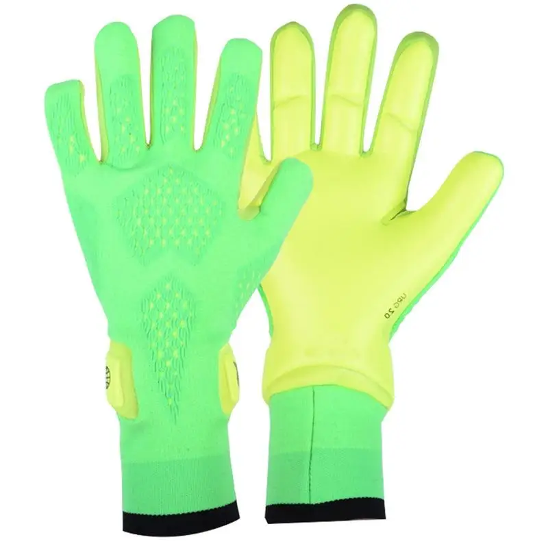 

Перчатки для вратаря Нескользящие поглощающие пот футбольные перчатки для вратаря утолщенные футбольные игроки спортивное оборудование для взрослых и детей