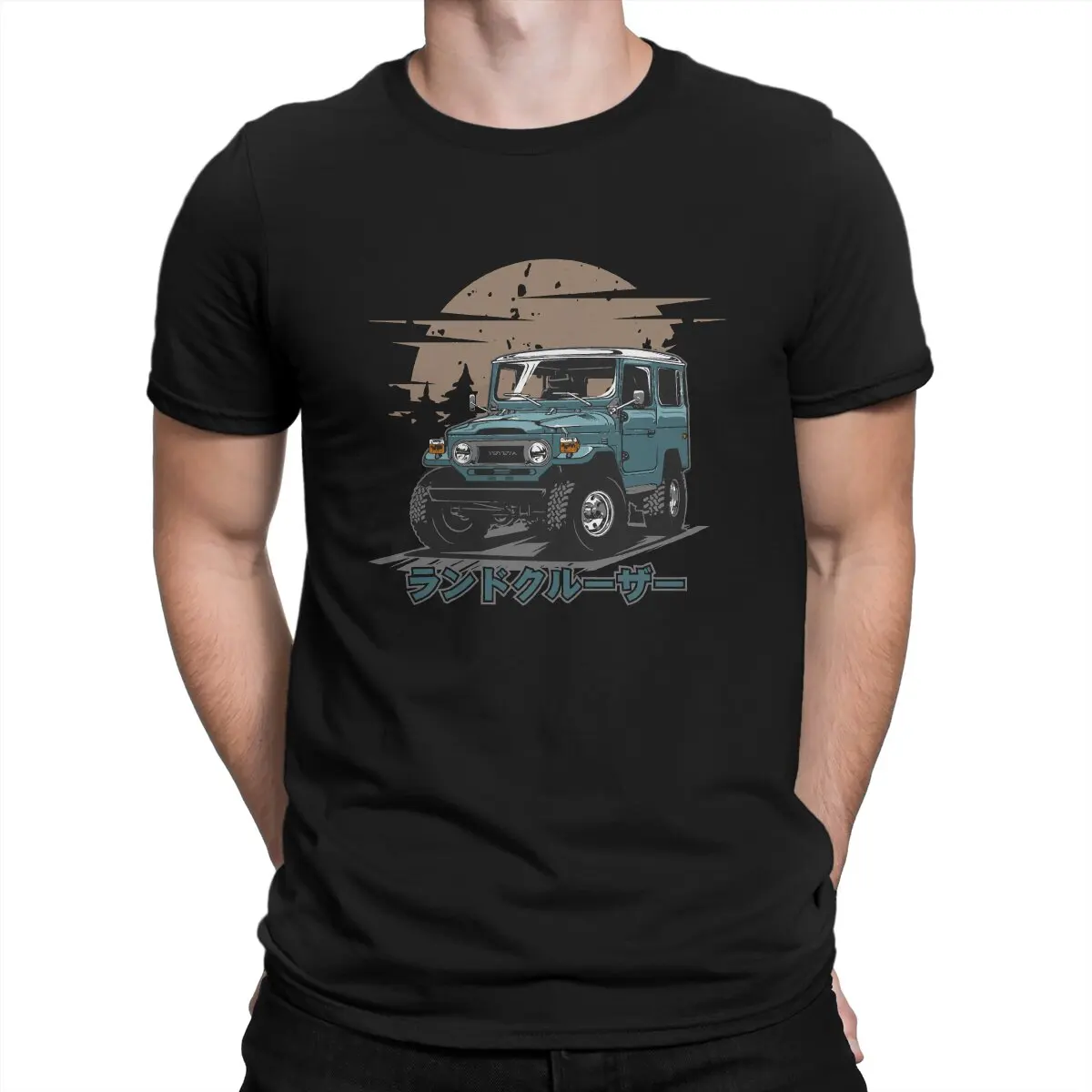 

Мужская футболка Toyota Land FJ40, Круизер, круглый вырез, ткань, смешной дизайн, идея для подарка