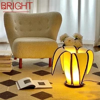 bright modern floor lamps creative banana parchment light for living room bedroom atmosphere decorative