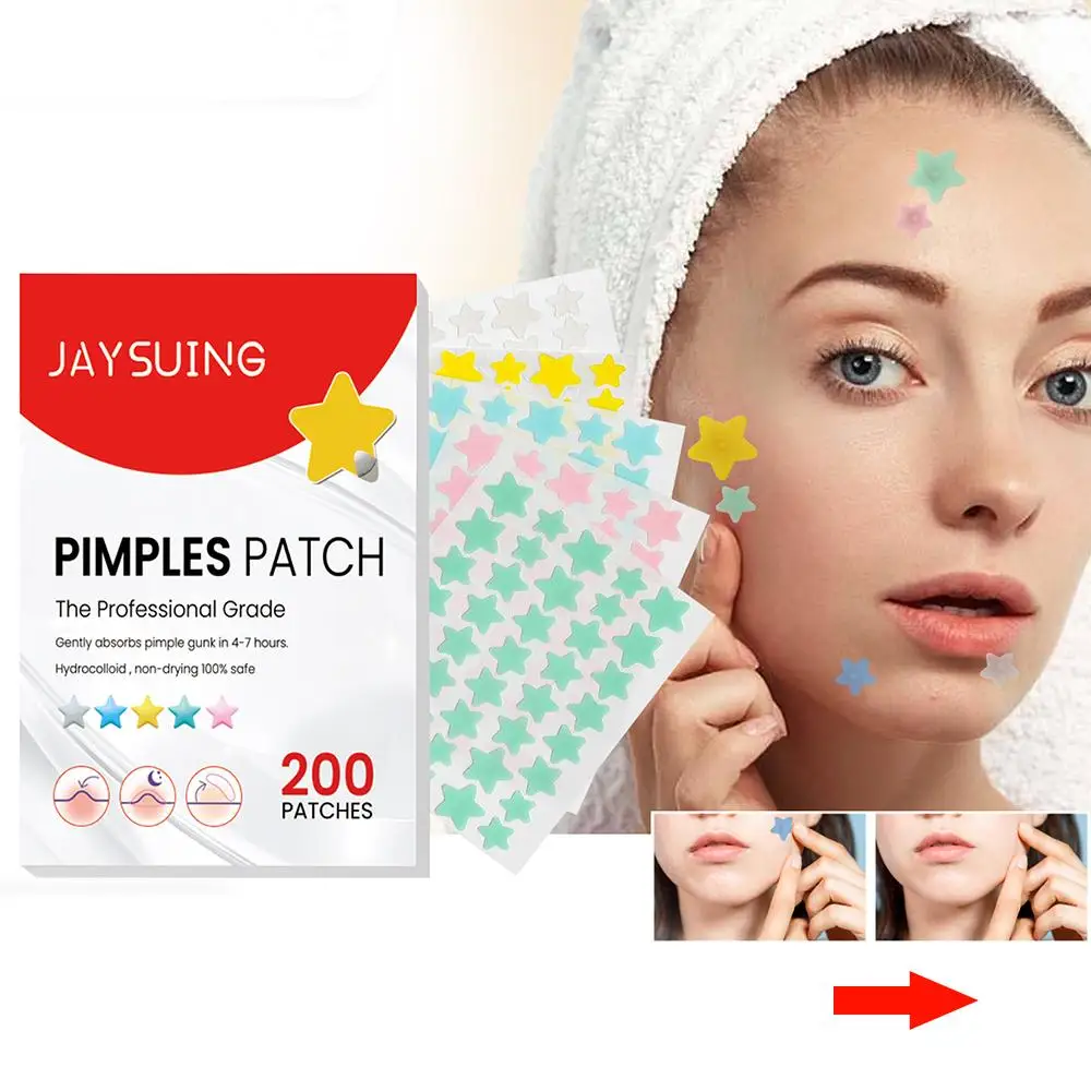 200pcs/set Invisible Acne Pimple Patch Professional Face Skin Care Repair Healing Absorbing Spot Sticker