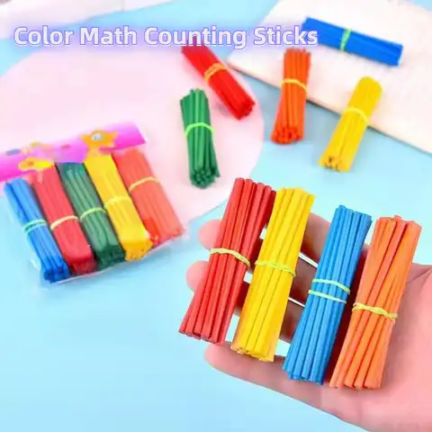 100 шт./8 см математическая цветная счетная палочка детские обучающие развивающие игрушки Монтессори учебные пособия дошкольные инструменты...
