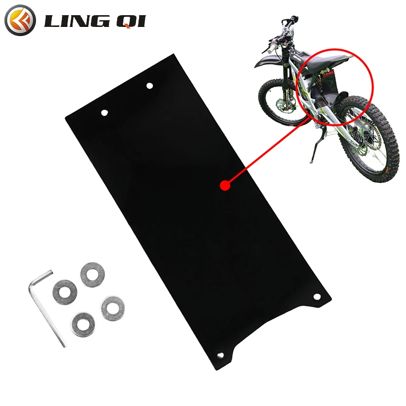 

LING QI Upgrade Accessories Rear Shock Absorption Mud Guard Flap Fit for Sur Ron Light Bee X SURRON Shock-absorbing Dust Cover