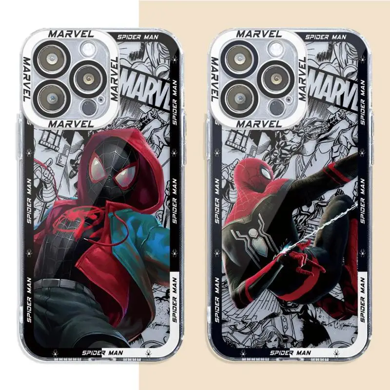 Прозрачный силиконовый чехол для телефона с изображением Человека-паука Honor X9a X8