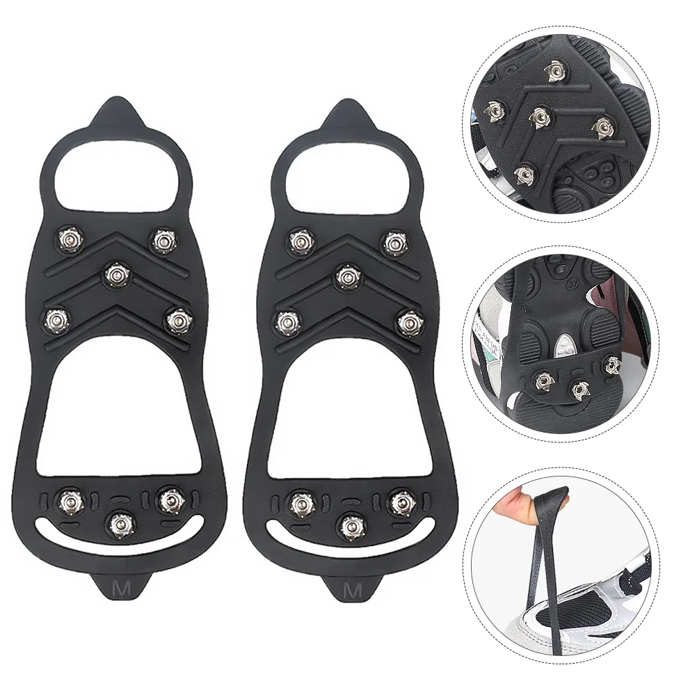

Non-slip Crampon Shoe Covers Non-skid Snow Spikes Claw Claws Tpe Metal Ice Surface Outdoor Grippers