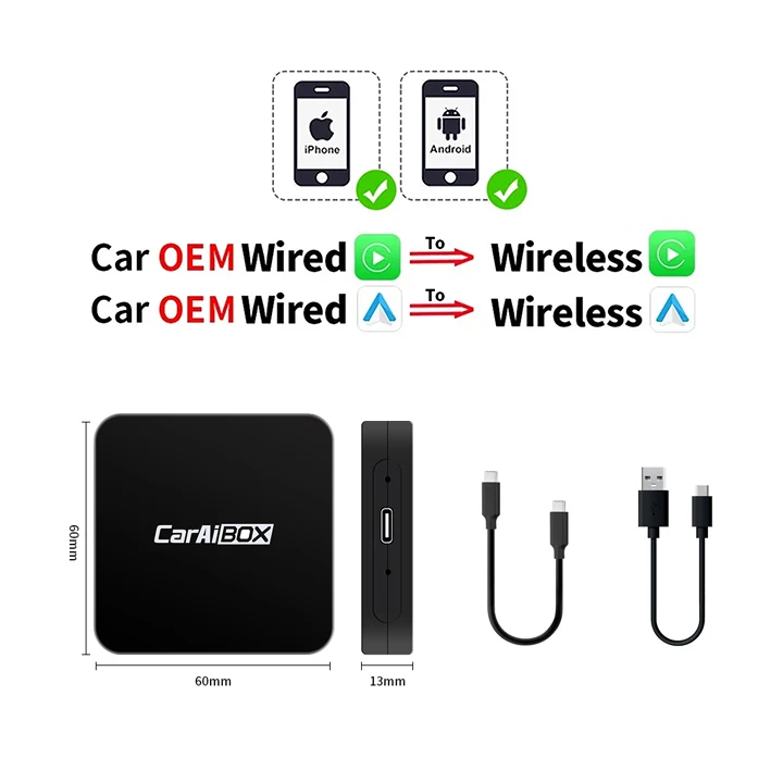 

EKIY Mini Carplay Smart Box беспроводной Android авто адаптер Apple Dongle Plug and Play для Volkswagen Toyota Peugeot Volvo