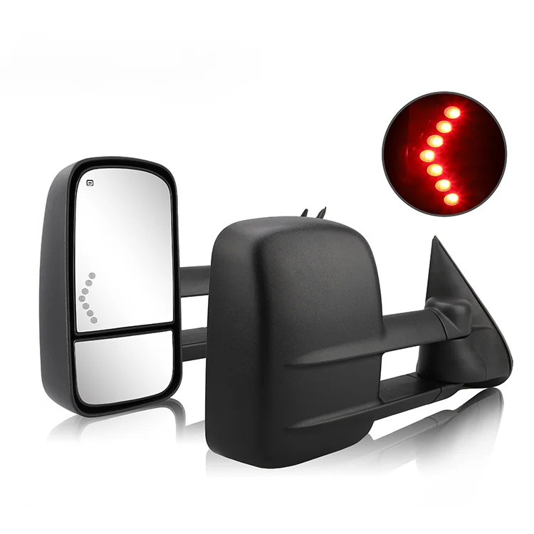 

Буксирное зеркало заднего вида для Chevrolet Silverado 07-13 GMC Sierra с сигналом поворота и нагревом 7253-07-EAH