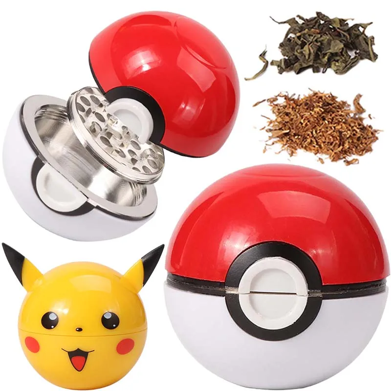 Металлический поднос для табака Pokemon Pikachu 55 мм мельница 2 слоя горшок перца из